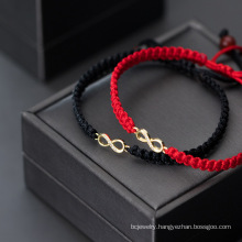 luxury gold plated bracelet 925 sterling silver bracelets elegant gold plated red rope bracelet for gift